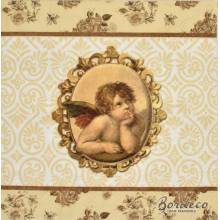 Serwetka do decoupage firmy AMBIENTE amorki retro 33x33cm